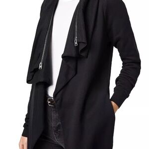 AllSaints Dahlia Sweatshirt Cardigan – Black – Size M
